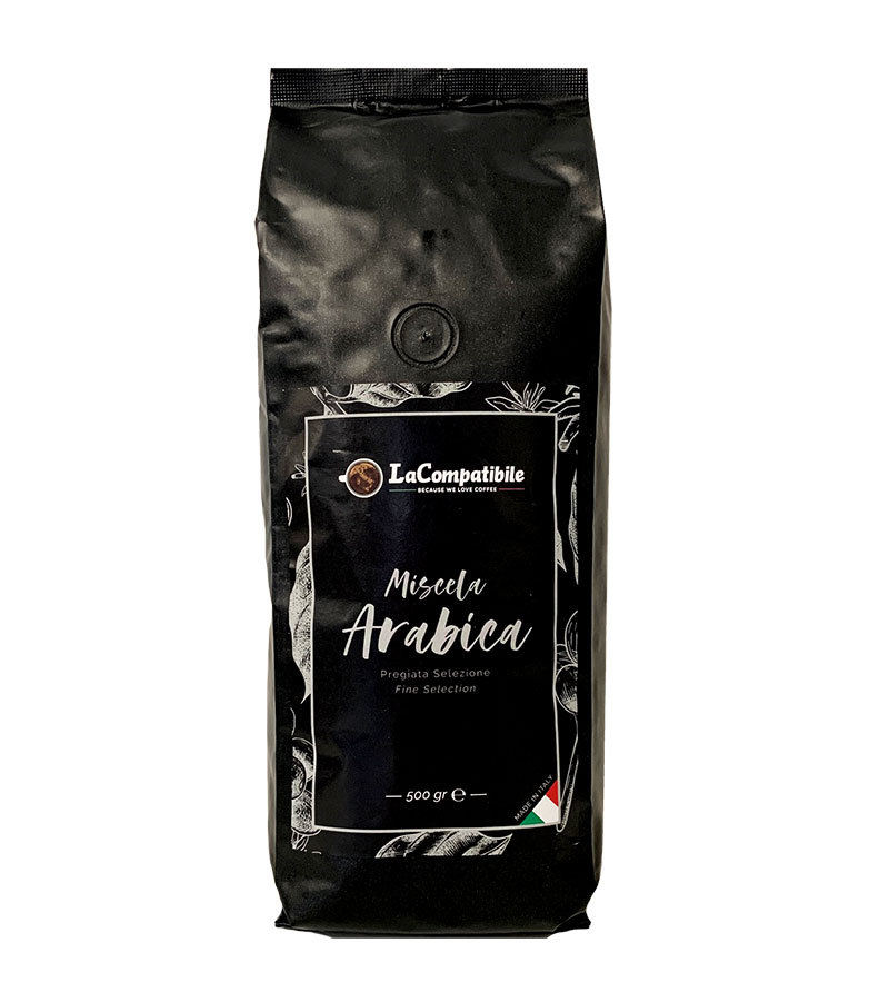 LaCompatibile Miscela Arabica - caffè in grani (Sacco da 500 g)