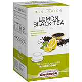 Sandemetrio Lemon Black Tea (Miscela di foglie e frutta biologica - astuccio da 16 capsule compatibili Lavazza a Modo Mio)