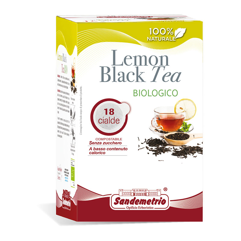 Sandemetrio Tè Nero al limone - Biologico (18 cialde da 44mm)